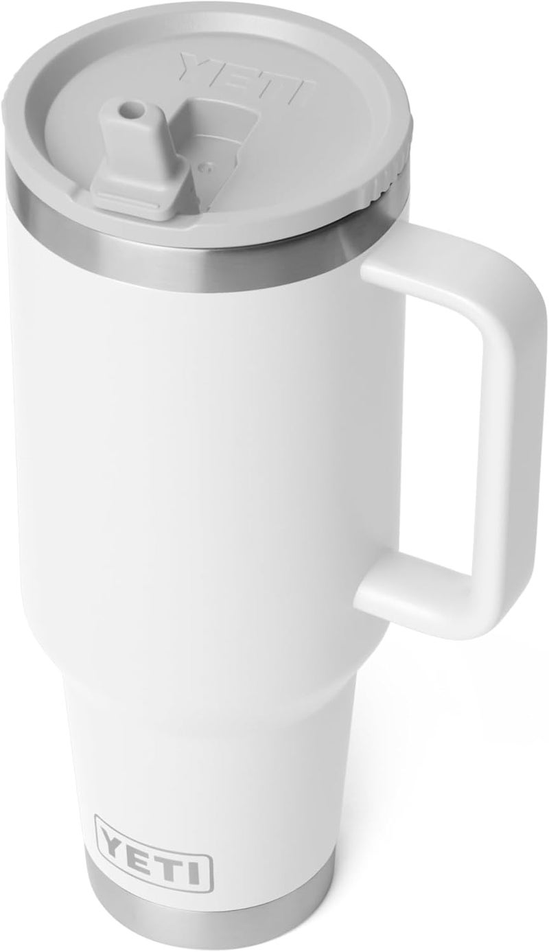 YETI Rambler 40 oz Travel Mug with Flip Straw Lid – Stainless Steel, Vacuum Insulated, Leakproof, Cup Holder Friendly - Image 4